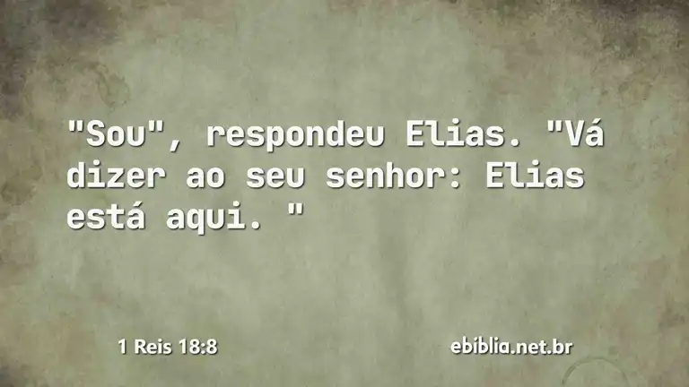 1 Reis 18:8