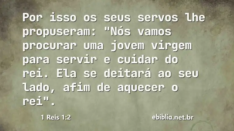 1 Reis 1:2