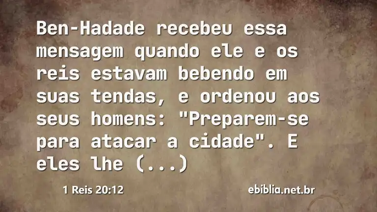 1 Reis 20:12