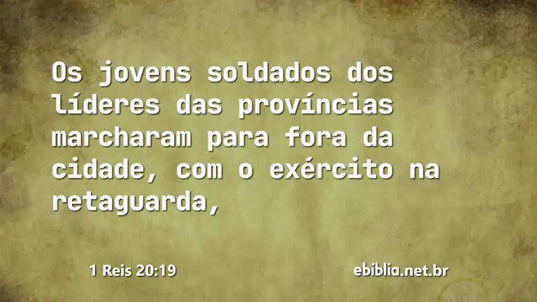 1 Reis 20:19