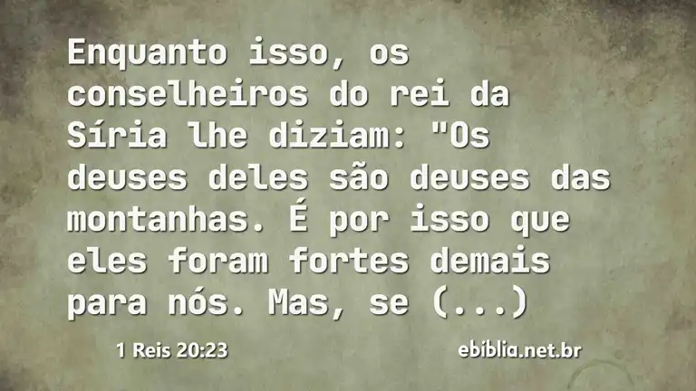 1 Reis 20:23