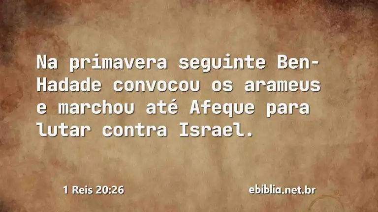 1 Reis 20:26