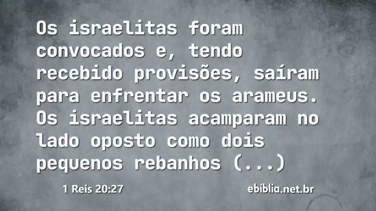 1 Reis 20:27