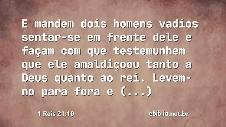 1 Reis 21:10