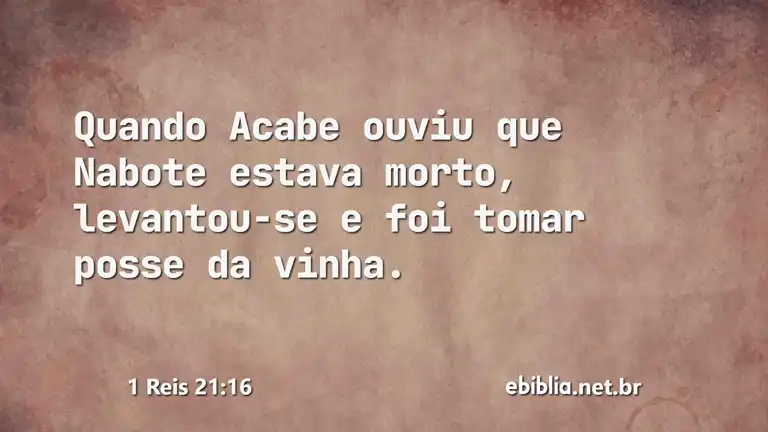 1 Reis 21:16