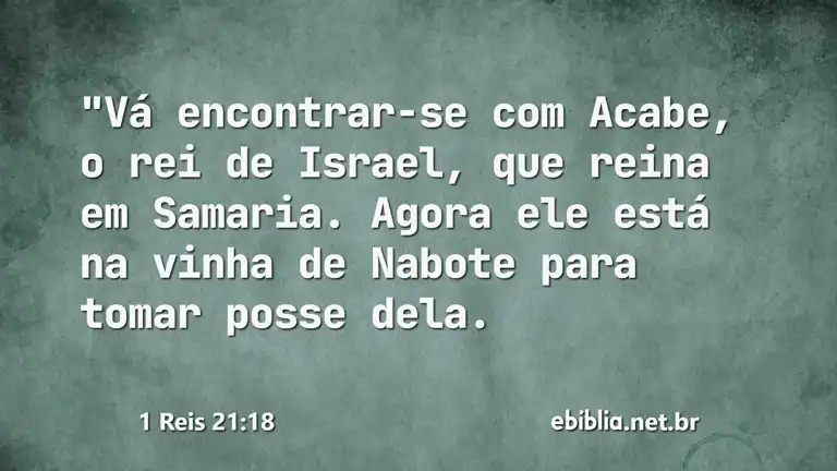 1 Reis 21:18