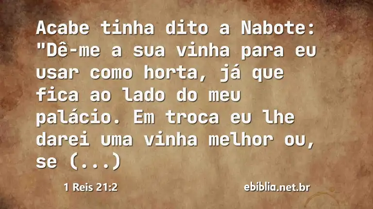 1 Reis 21:2