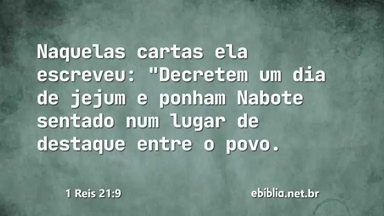 1 Reis 21:9