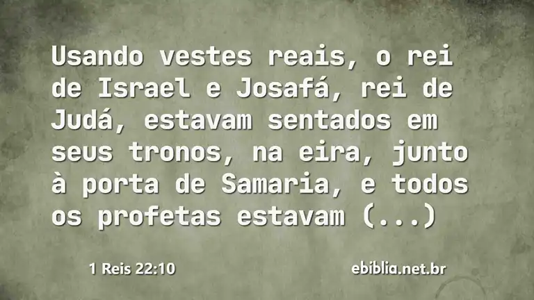 1 Reis 22:10