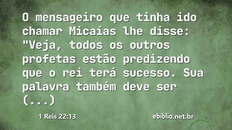 1 Reis 22:13