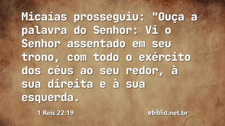 1 Reis 22:19