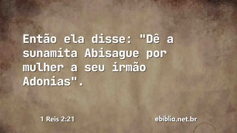 1 Reis 2:21