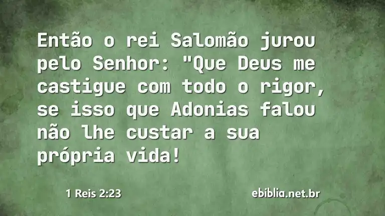 1 Reis 2:23