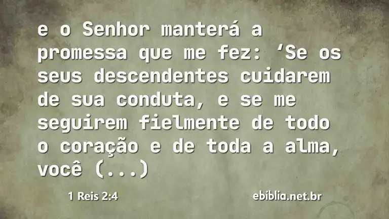 1 Reis 2:4