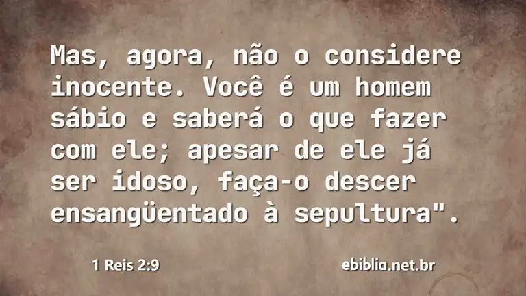 1 Reis 2:9