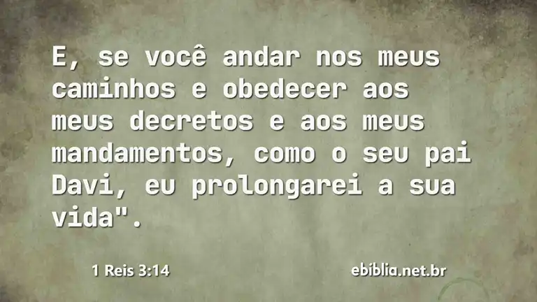 1 Reis 3:14