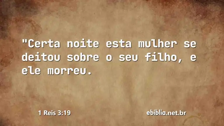 1 Reis 3:19