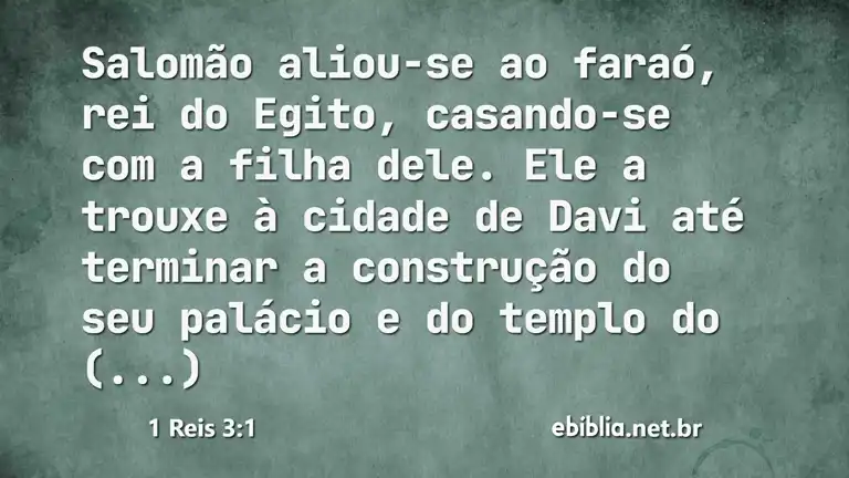 1 Reis 3:1