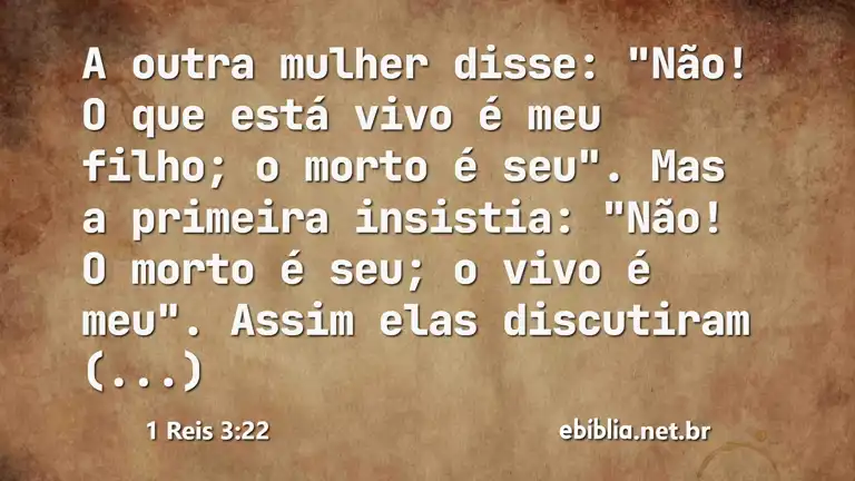 1 Reis 3:22