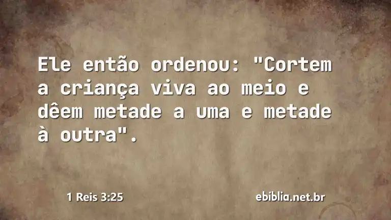 1 Reis 3:25