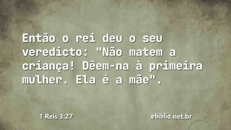 1 Reis 3:27