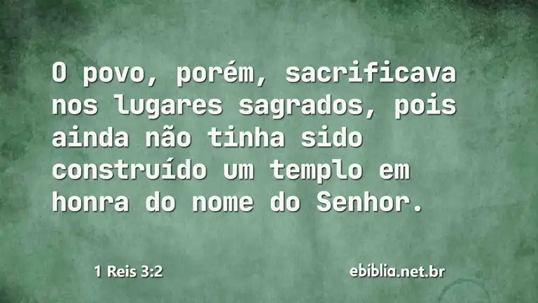 1 Reis 3:2