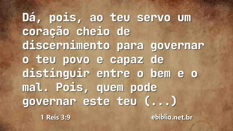 1 Reis 3:9