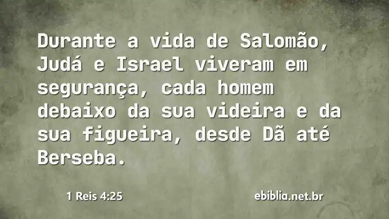 1 Reis 4:25