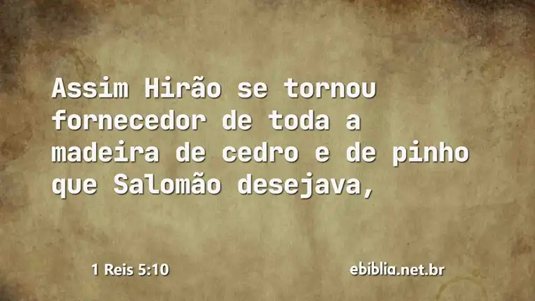 1 Reis 5:10