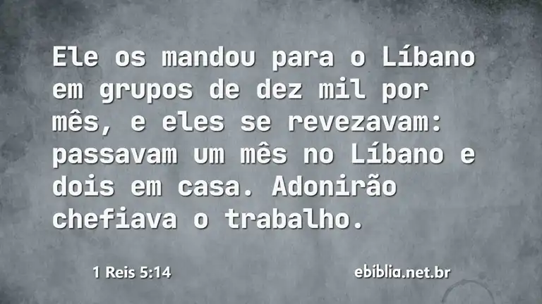 1 Reis 5:14