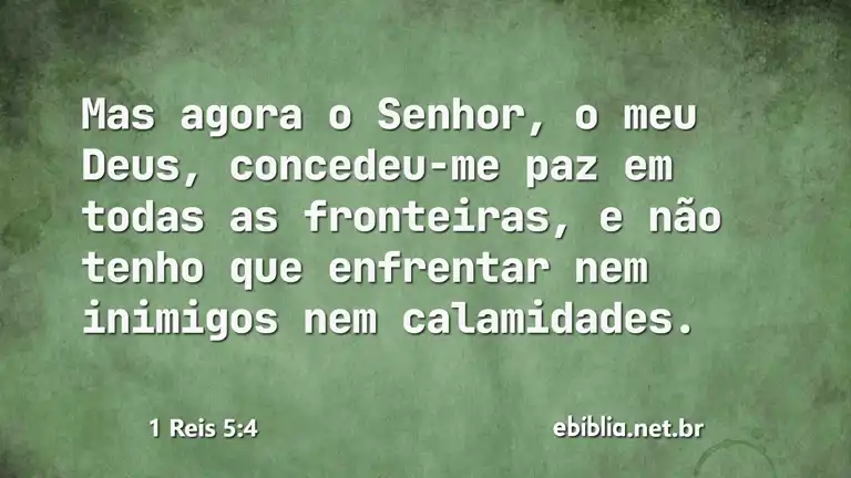 1 Reis 5:4