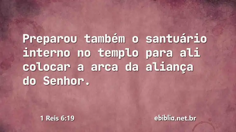 1 Reis 6:19