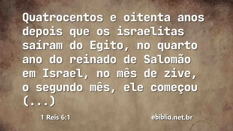 1 Reis 6:1