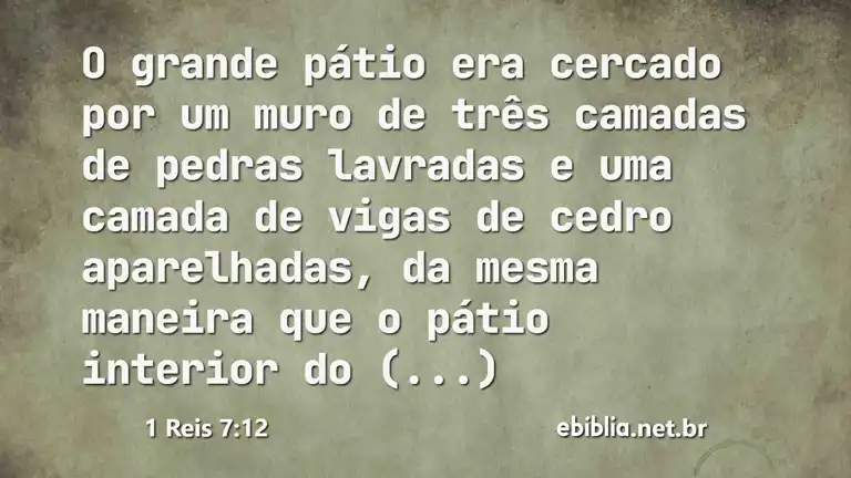 1 Reis 7:12