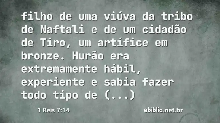 1 Reis 7:14