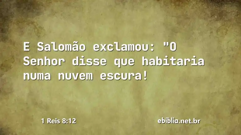 1 Reis 8:12