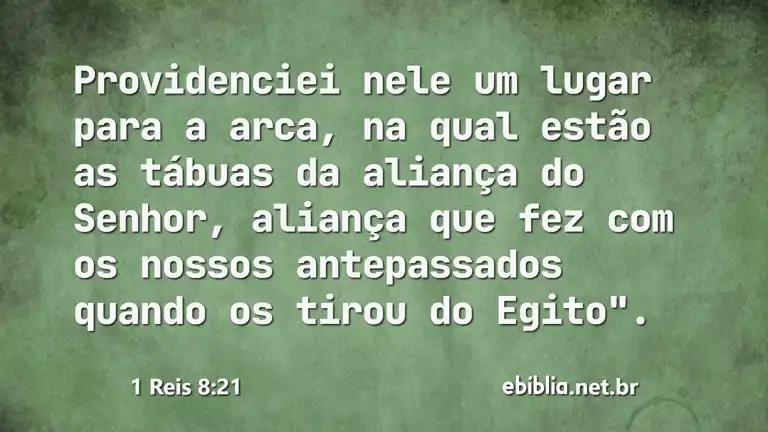 1 Reis 8:21