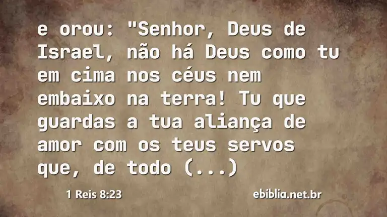 1 Reis 8:23