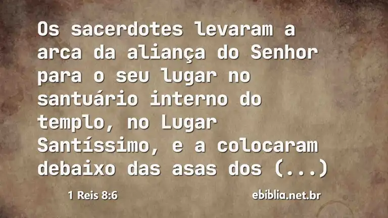 1 Reis 8:6