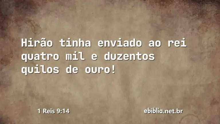 1 Reis 9:14