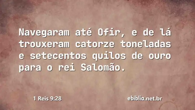 1 Reis 9:28