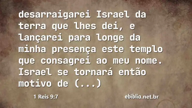 1 Reis 9:7