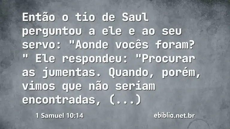 1 Samuel 10:14