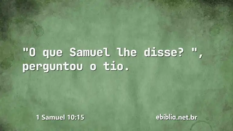 1 Samuel 10:15