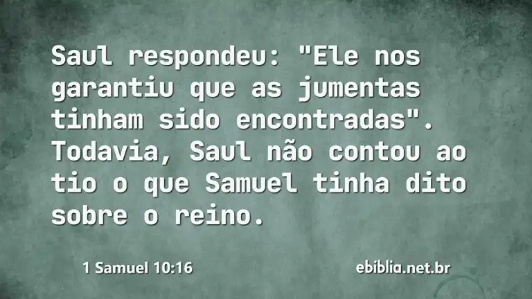 1 Samuel 10:16