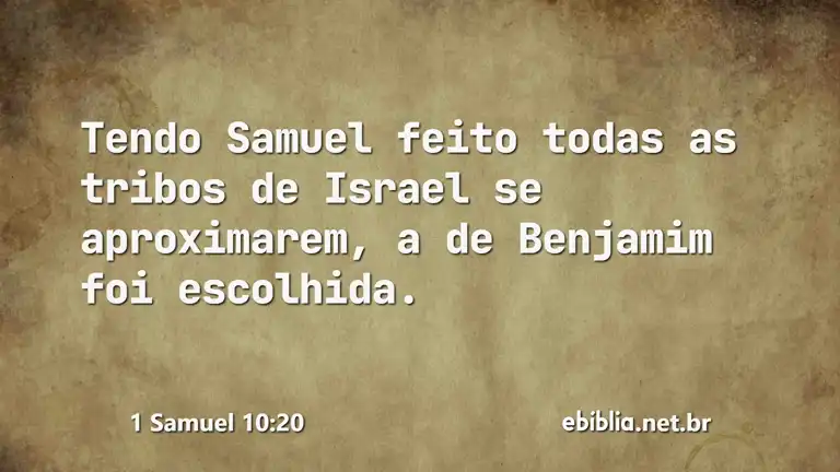 1 Samuel 10:20