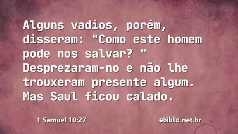 1 Samuel 10:27