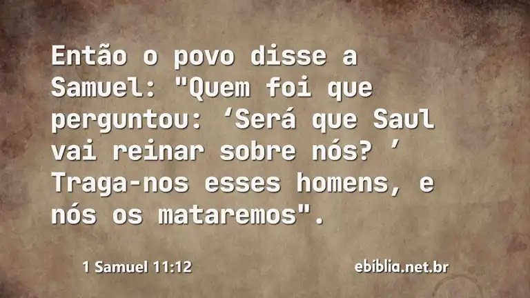 1 Samuel 11:12