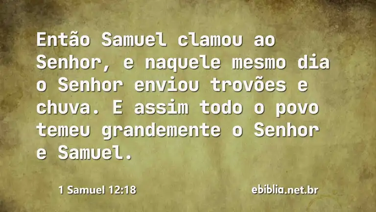 1 Samuel 12:18