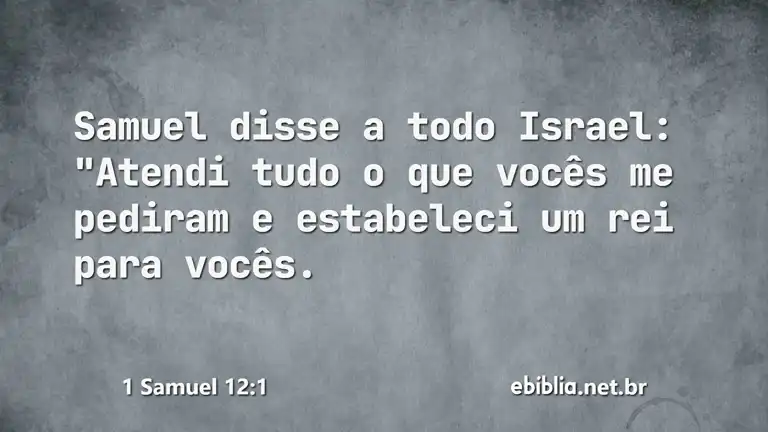 1 Samuel 12:1